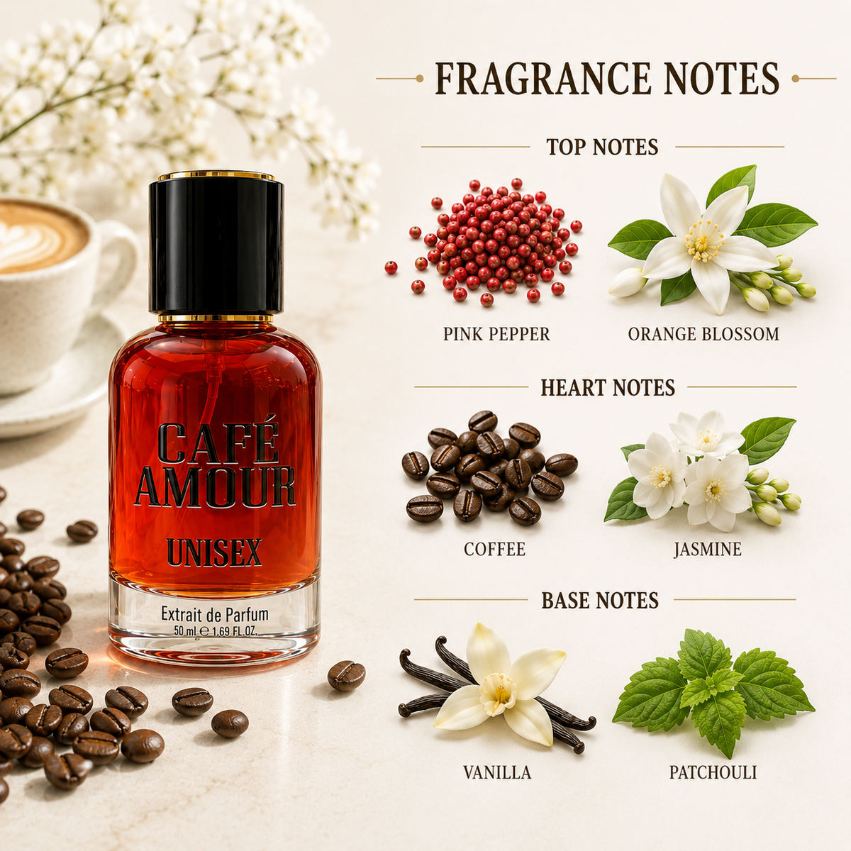 CAFE AMOUR UNISEX PERFUMES